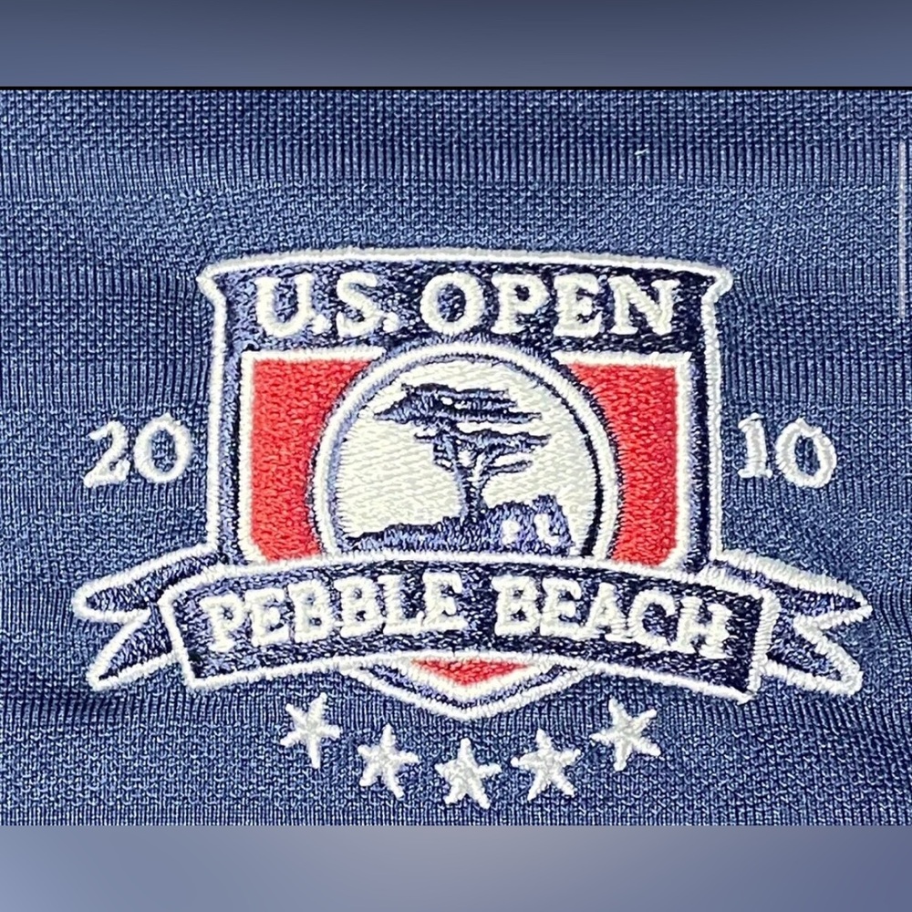 L Navy Cotton Polo/Golf Shirt US Open 2010 Pebble Beach USGA